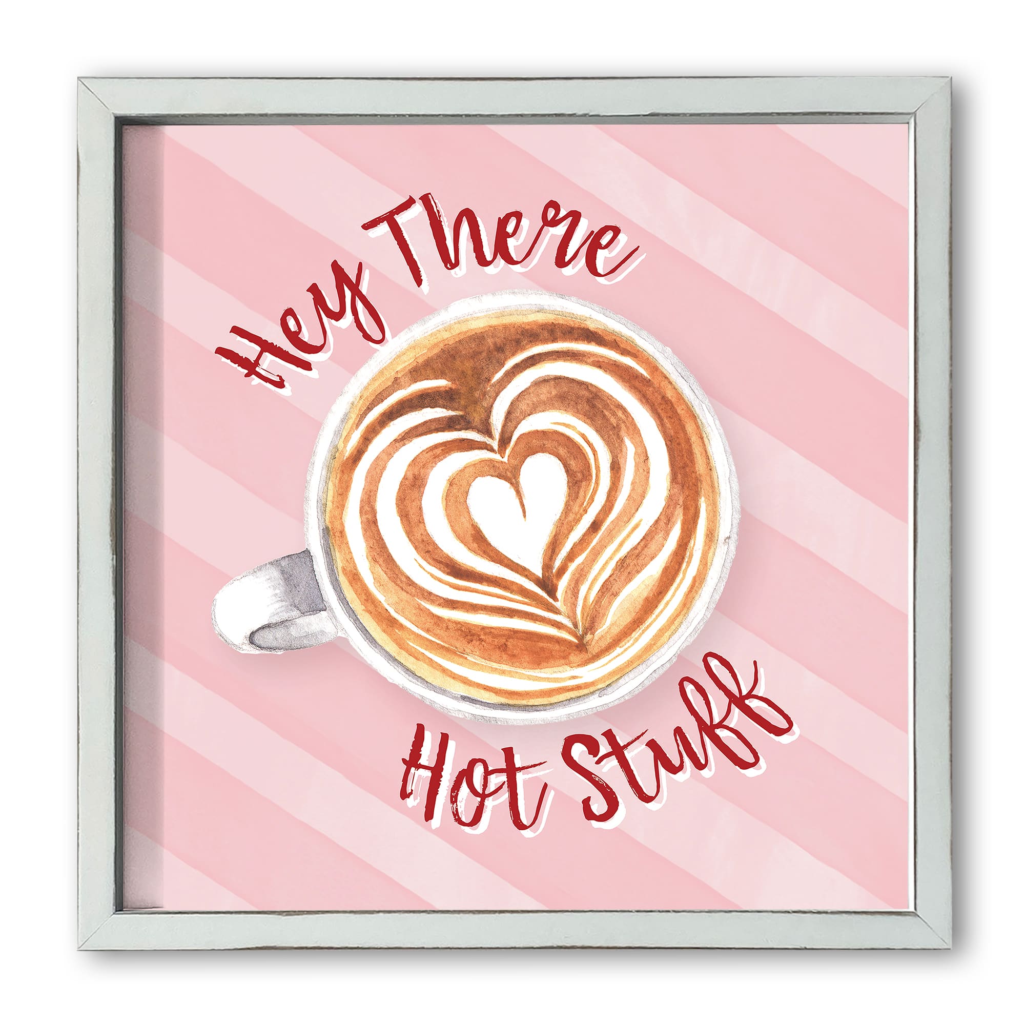 Hey There Hot Stuff White Framed Print